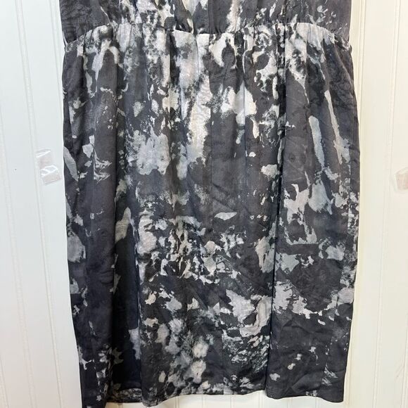 Nwt Size 16 Ann Taylor LOFT Gray Casual Fit & Flare Dress - Picture 4 of 15